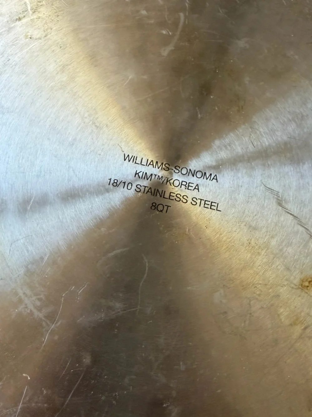 Williams Sonoma 8qt Stainless Steel Pot